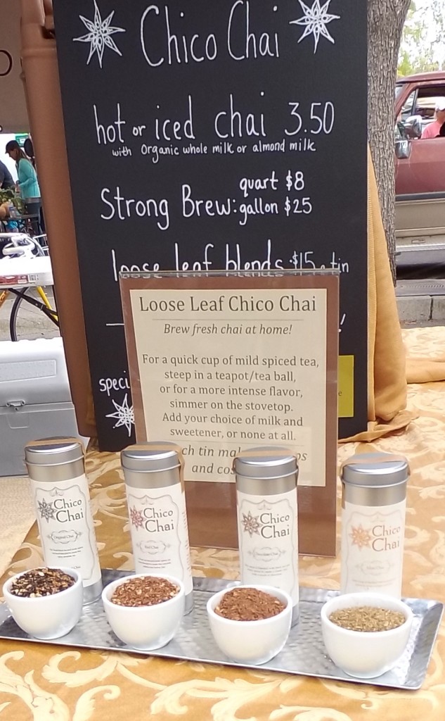 Buying Chico Chai at the Farmers Market