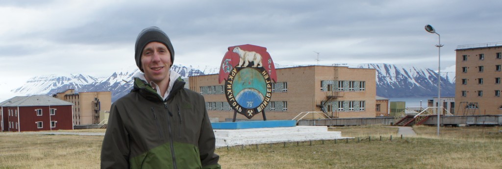 Look, Mom! I'm a college boy now. The Pyramiden Polar Bears.